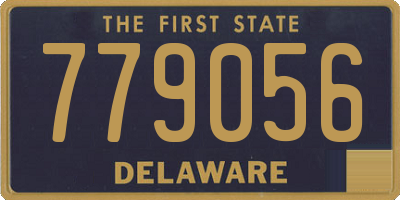 DE license plate 779056