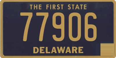 DE license plate 77906