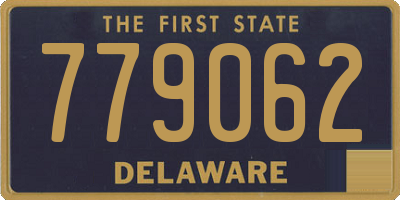 DE license plate 779062