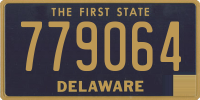 DE license plate 779064