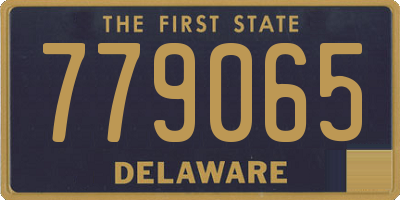 DE license plate 779065