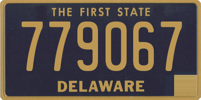 DE license plate 779067