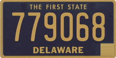 DE license plate 779068