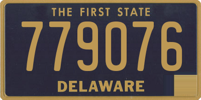 DE license plate 779076