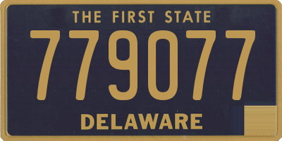 DE license plate 779077