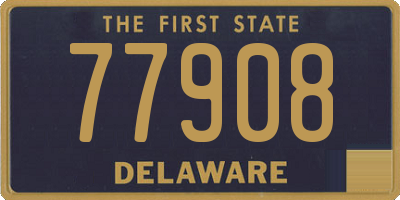 DE license plate 77908