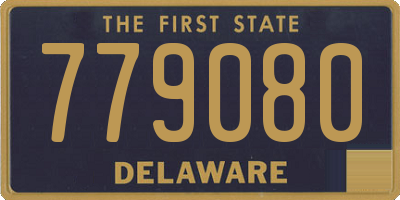 DE license plate 779080