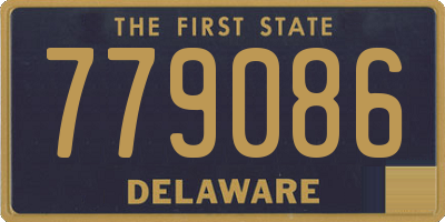 DE license plate 779086