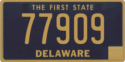 DE license plate 77909