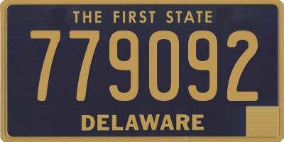 DE license plate 779092