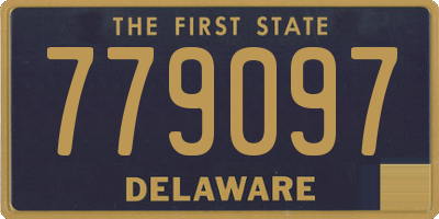 DE license plate 779097