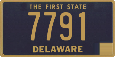DE license plate 7791