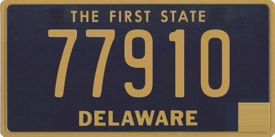 DE license plate 77910
