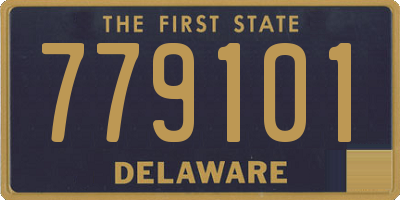DE license plate 779101