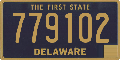 DE license plate 779102