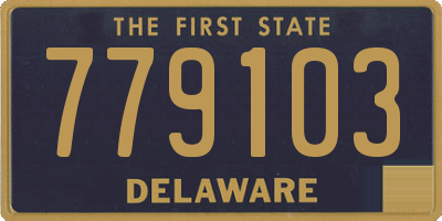 DE license plate 779103