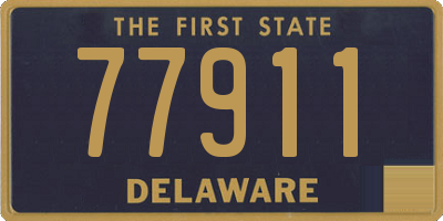 DE license plate 77911