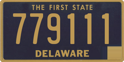 DE license plate 779111