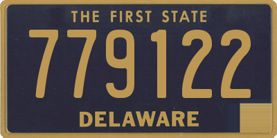 DE license plate 779122