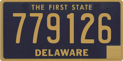 DE license plate 779126