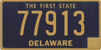 DE license plate 77913