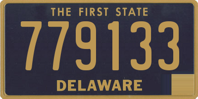 DE license plate 779133