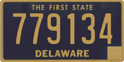 DE license plate 779134