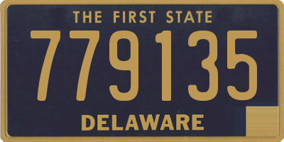 DE license plate 779135