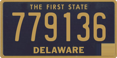 DE license plate 779136