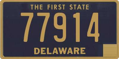 DE license plate 77914