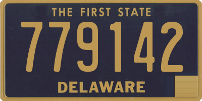 DE license plate 779142