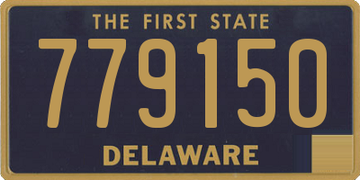 DE license plate 779150