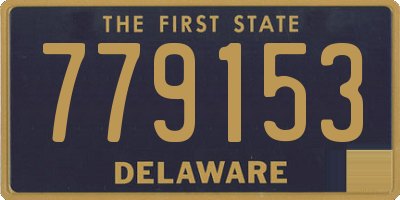DE license plate 779153