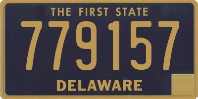 DE license plate 779157