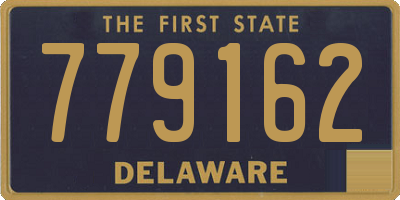 DE license plate 779162
