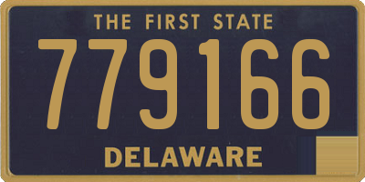 DE license plate 779166