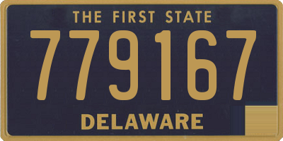 DE license plate 779167