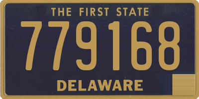 DE license plate 779168