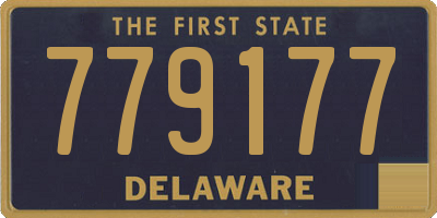 DE license plate 779177