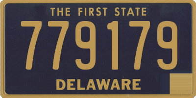 DE license plate 779179