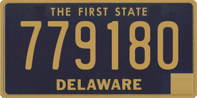 DE license plate 779180