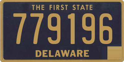 DE license plate 779196
