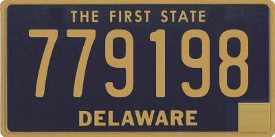 DE license plate 779198