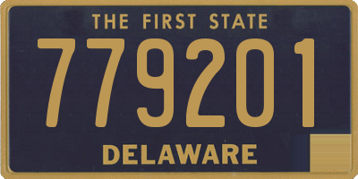 DE license plate 779201