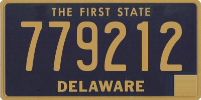 DE license plate 779212