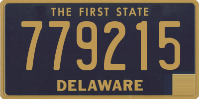 DE license plate 779215