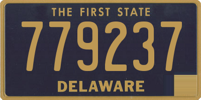 DE license plate 779237