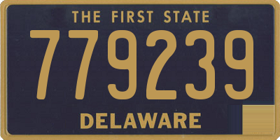 DE license plate 779239