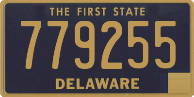 DE license plate 779255