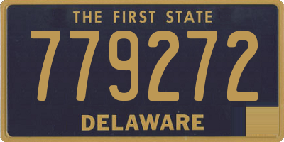 DE license plate 779272